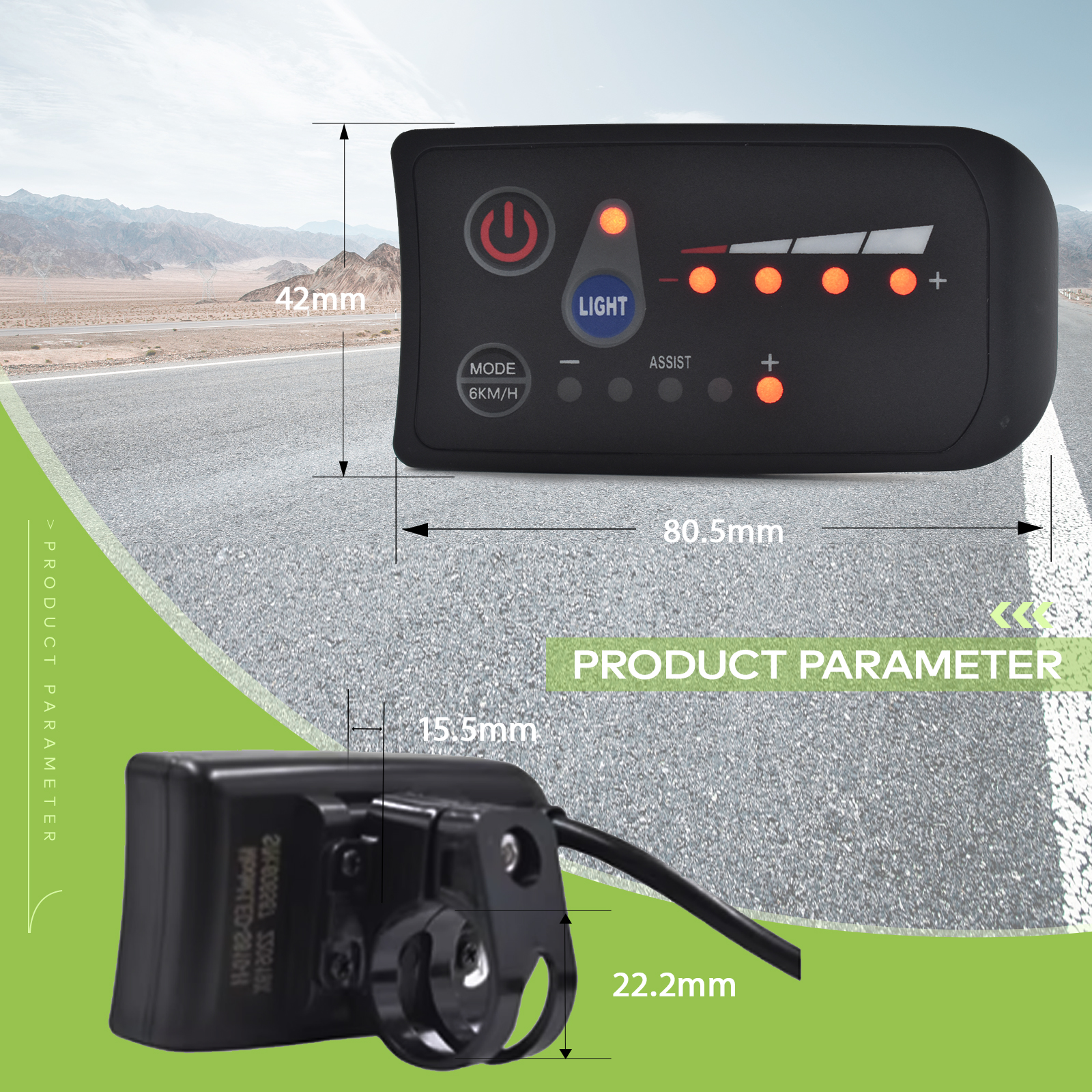 Waterproof Panel Screen Voltmeter for Electric Bikes - Accurate Data Display