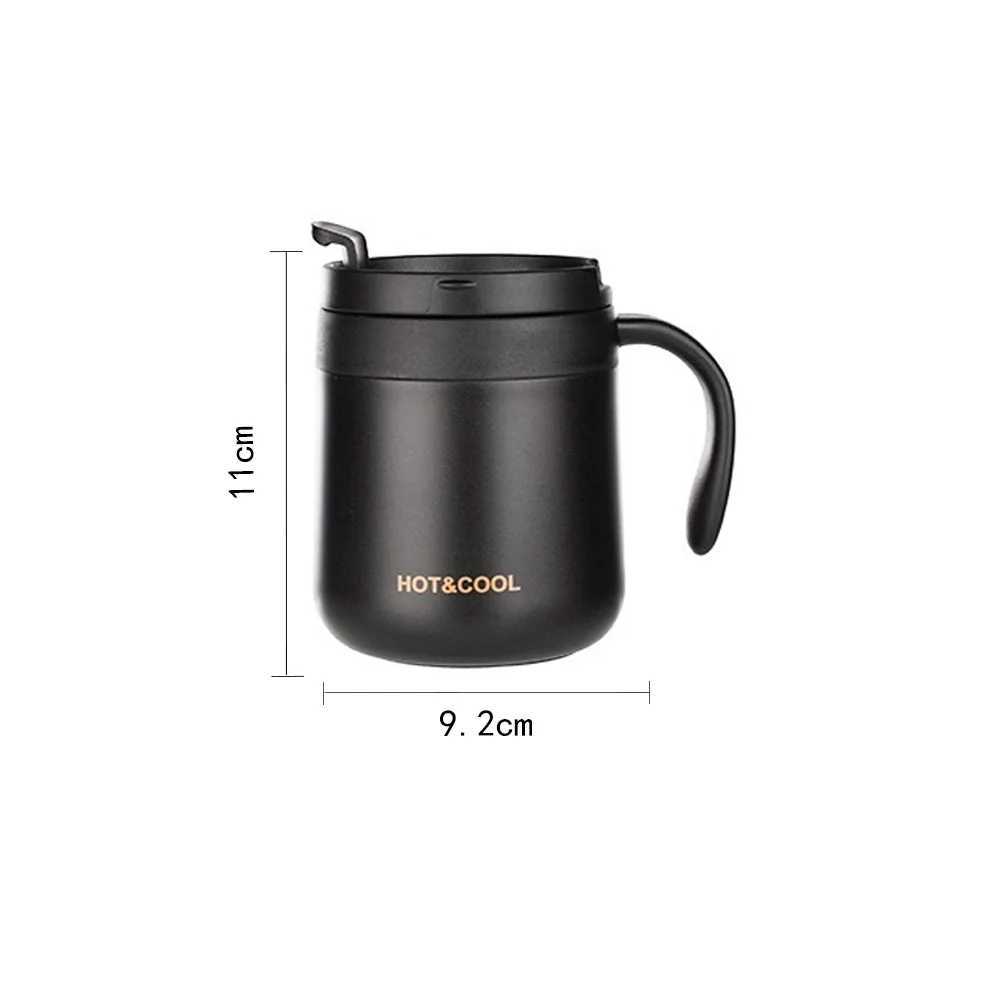 350/500ml Insulated Coffee g Stainless Steel Insulated Coffee Thermos Tea Cup with Lips and Handle Y241114
