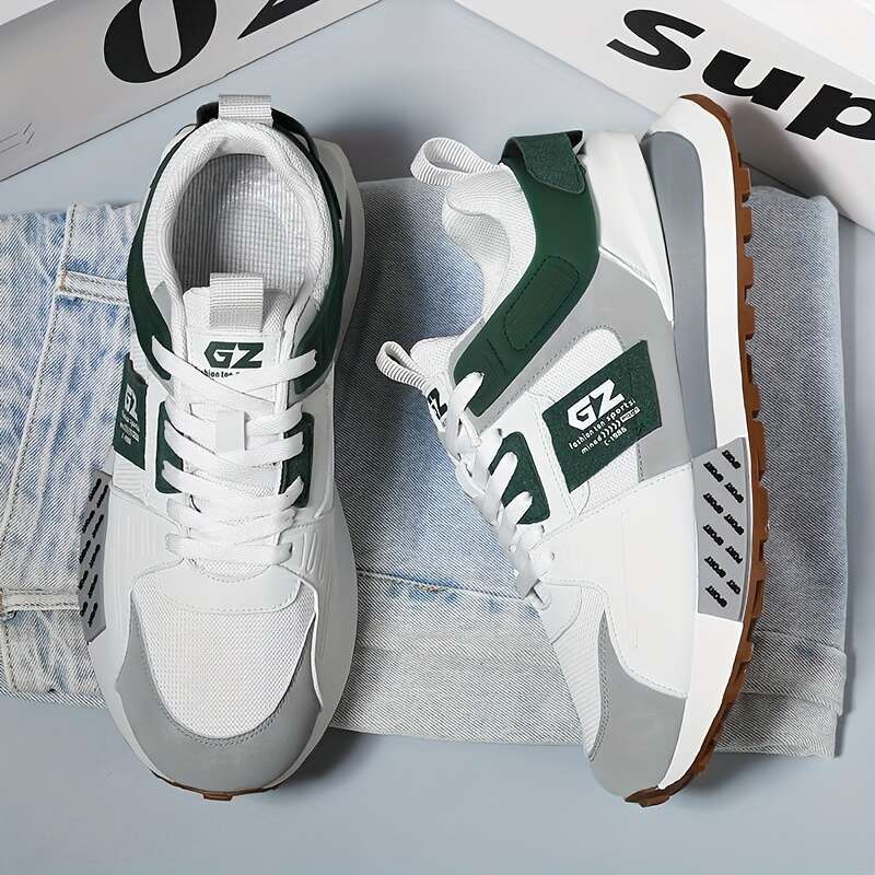 Stylish Comfort Women's Sports Shoes - Fashion Sneakers with Thick Sole, Versatile, Comfortable, Breathable, and Anti-Slip Features for Casual Da