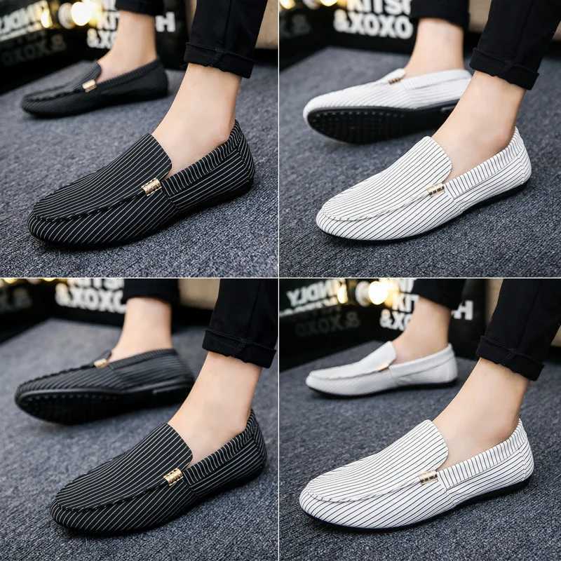 Spring Summer Mens Loafers Plus Size Lightweight Comfortable Flat Casual Shoes Men Breathable Slip Soft Leather Driving ShoesXJ250118