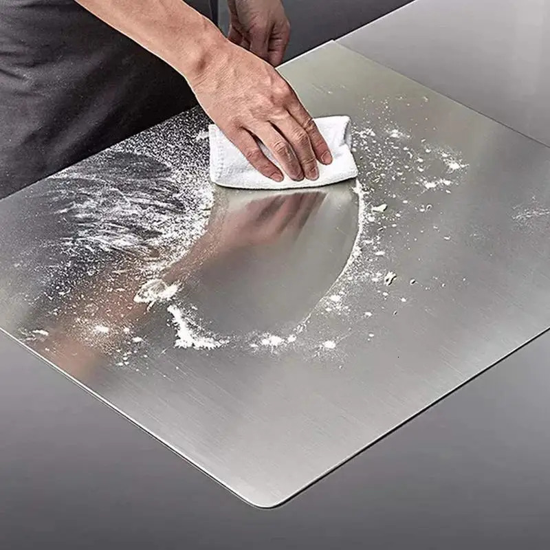 Heavy duty kitchen cutting board large stainless steel baking tray with edges kitchen multifunctional Utensils 241108