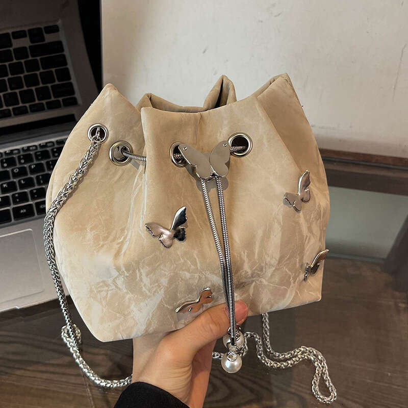 Leather Drawstring Bucket Crossbody hot Handbag for Women - Chic & Fashionable Shoulder Bag