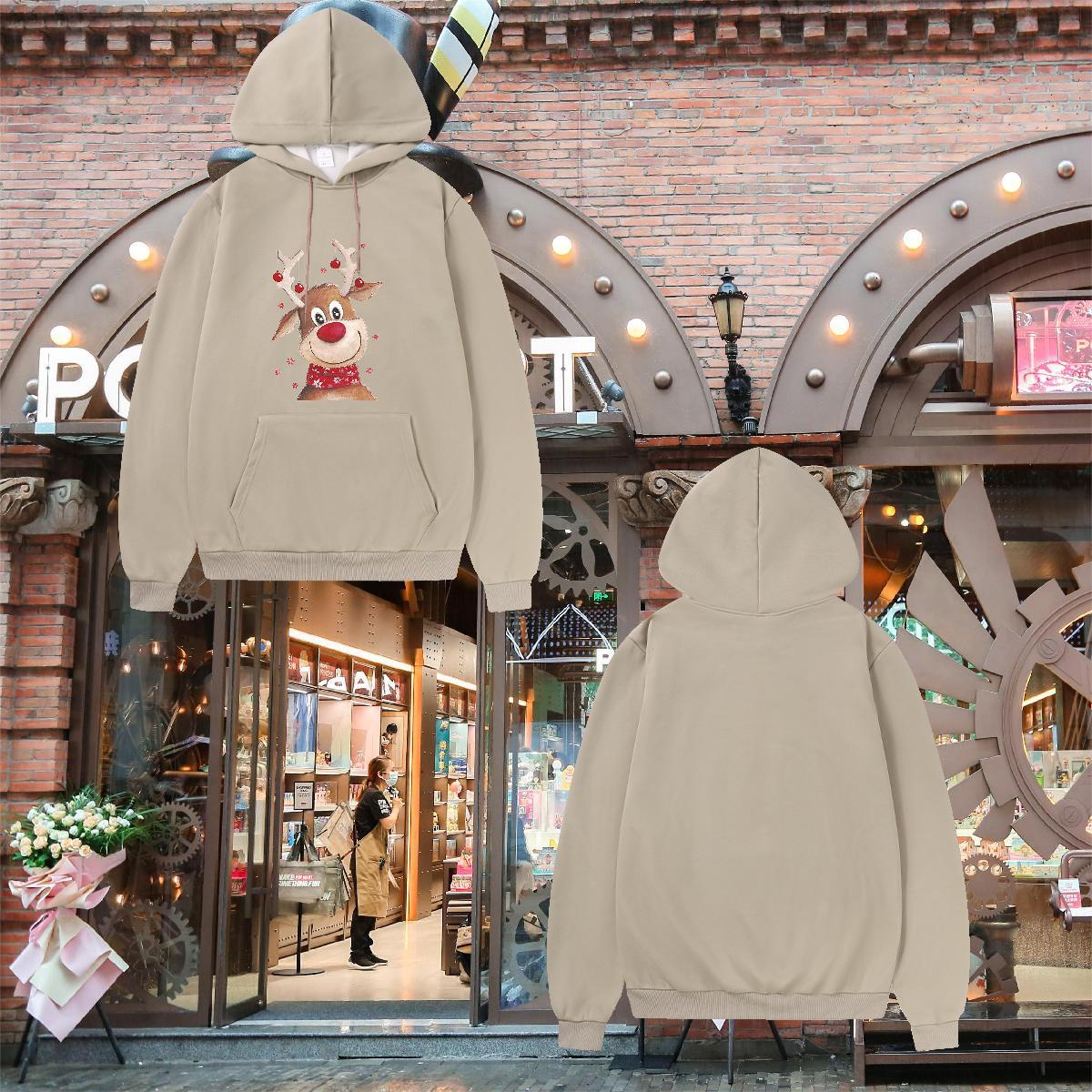 Classic Casual Women Hoodie DIY Logo Oversized Designer Women Tops Hoodie Clothes Hoodie Long Sleeve Soft Beach Thick Plush