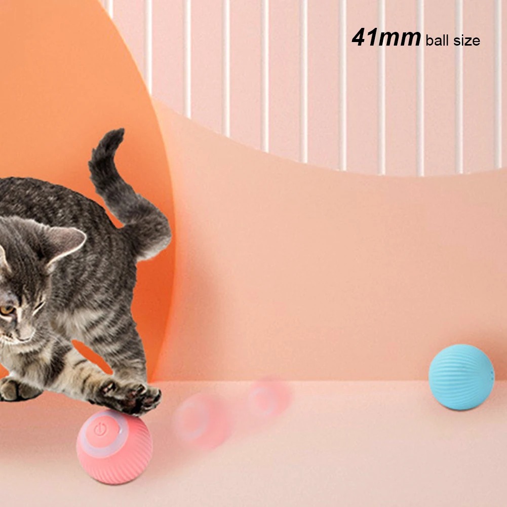 USB Rechargeable Electronic Interactive Pet Toy Pet Ball Toy Self Moving Motion Activated Ball Pet Supplies