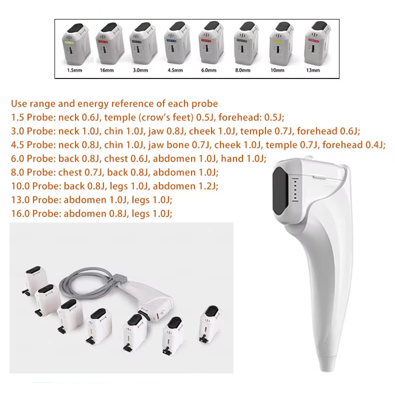 High Intensity Focused Ultrasound Accurate Anti-aging Skin Tightening Face Lifting Vmax Smas Anti-aging 8D HIFU Fat Loss Body Management Machine