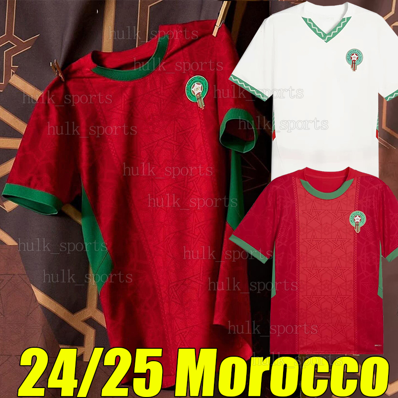4XL 2024 Morocco EL KAABI soccer jerseys 2025 Moroccan national team BEN SEGHIR RAHIMI EZ ABDE EN-NESYRI OUNAHI BRAHIM men kids kit football shirt African Cup