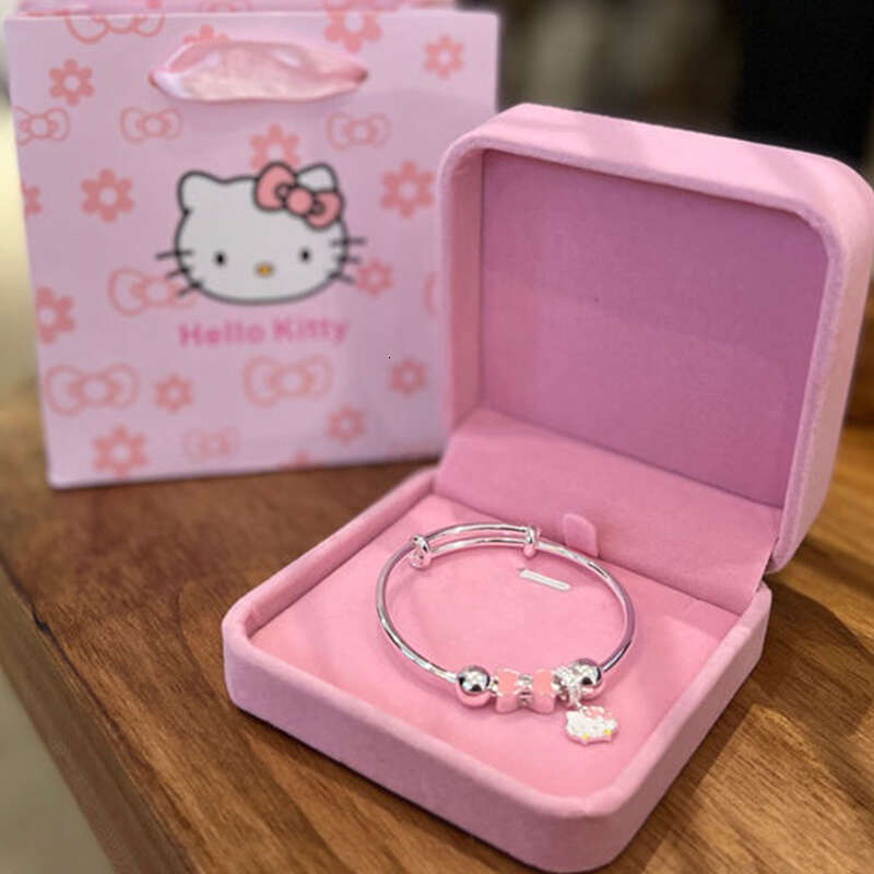 2024 Hello Kittys Kawaii Bracelet Pendant Cartoon Fashion Girl Jewelry Birthday Christmas Z250910