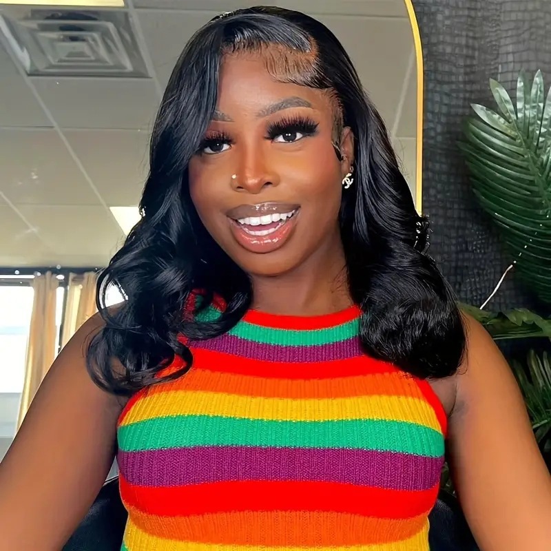 New European and American fashion big wave medium and long front lace wigs Hot selling synthetic wigs in Africa