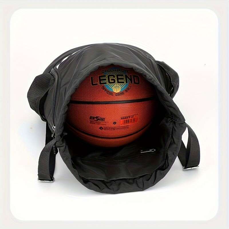 Versatile Unisex Drawstring Sports Fashionable, Water-Resistant, Spacious Shoulder Bag Outdoor Travel, Fiess, Daily Use - Perfect for Men and Women