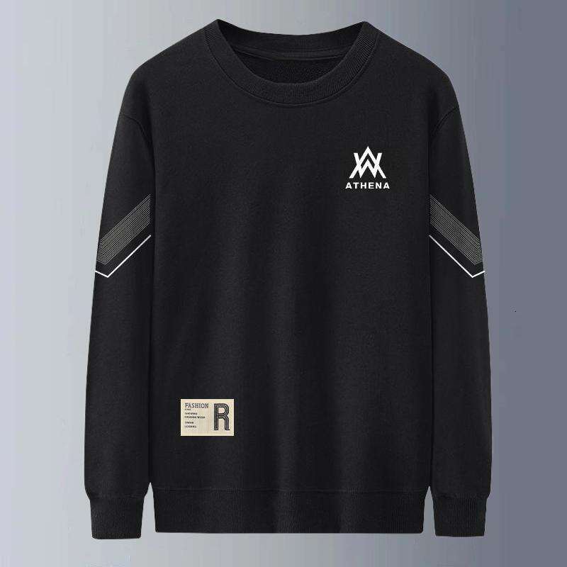 Sweatshirt Spring And 2024 Youth Long Sleeved Men's Jacket New Round Neck Loose Autumn Hooded Top