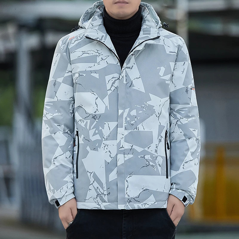 Winter Jacket for Men Waterproof Plus Size 5XL Parka with Hood Clothing Zip Up Puffer Thick Warm Coats 241115