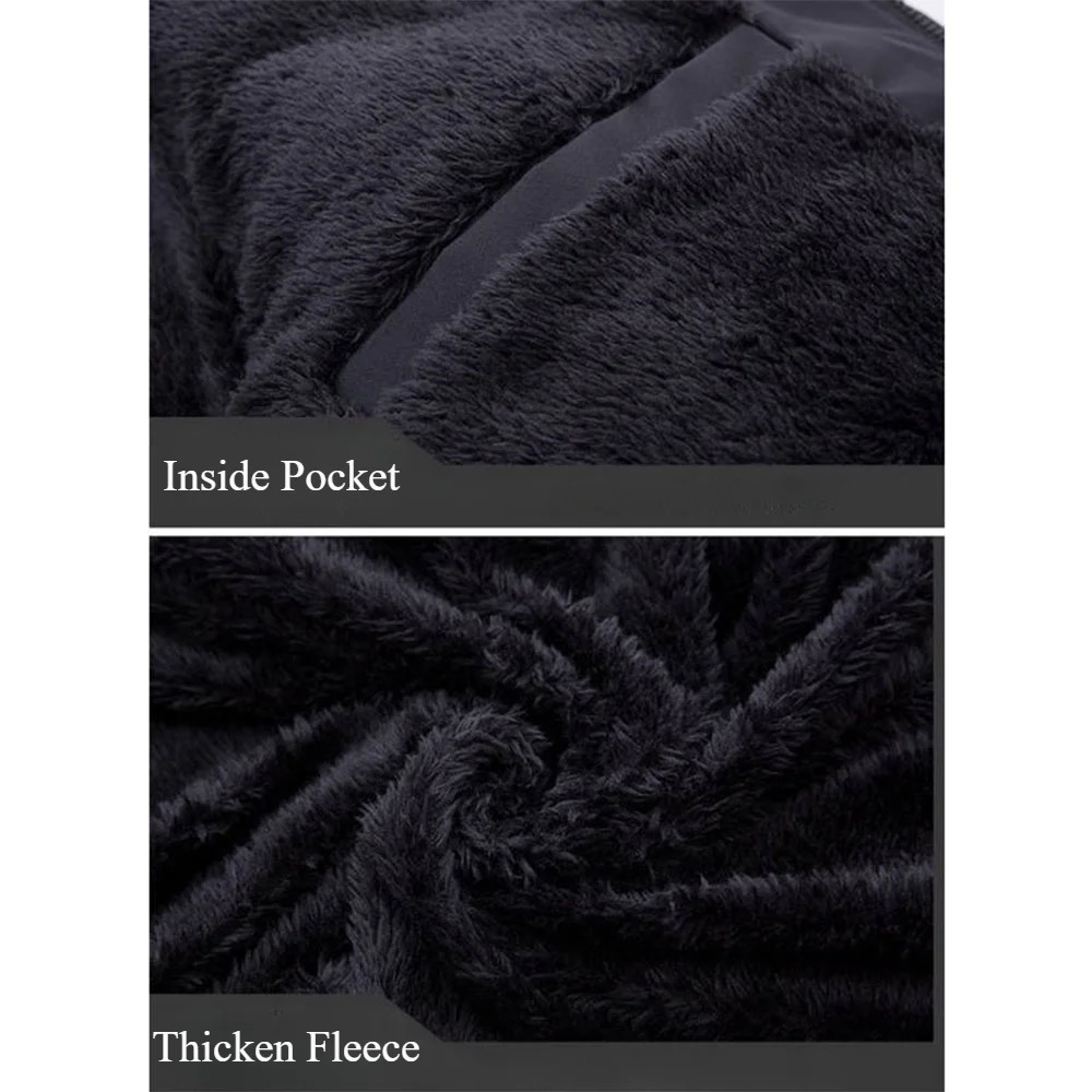 Winter Fleece Mens Long Parkas Jacket Fashion Men Fur Collar Thermal Parka Coats Casual Warm Windbreaker Padded Male Clothing 241115