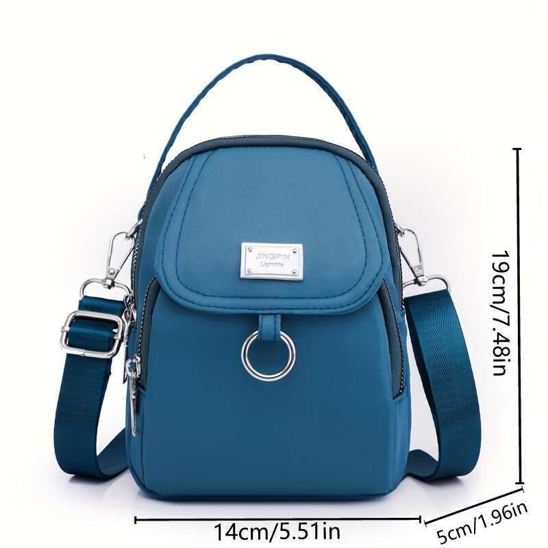Solid Color Zipper Crossbody Bag, All-Match Coin Purse, Women's Shoulder Bag For Shopping