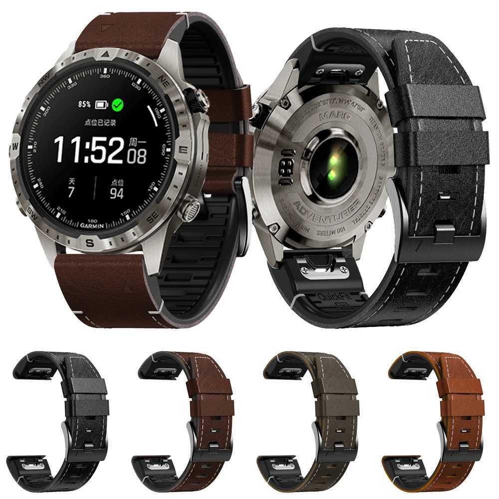 New Arrival Leather strap 7X 7 6 6X Pro Wah Band for Gin Fenny 5X Plus Epix Gen 2 Epix Pro 47mm wristband 26mm QuickFit Z241115
