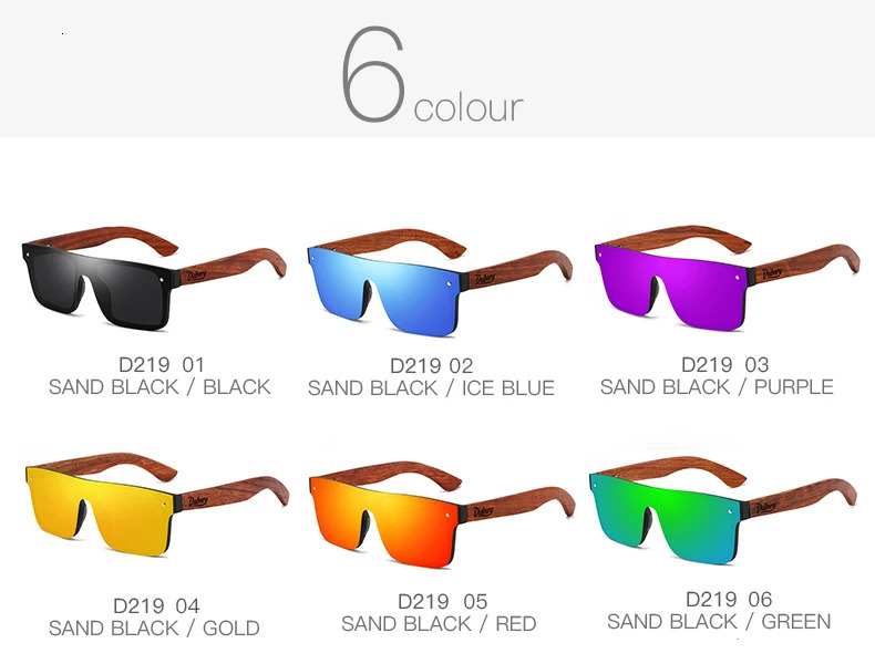 DUBERY Natural Wood Sunglasses Mens Polarized Fashion Sunglasses Natural Wood Oculos De Sol Masculino 219 241114