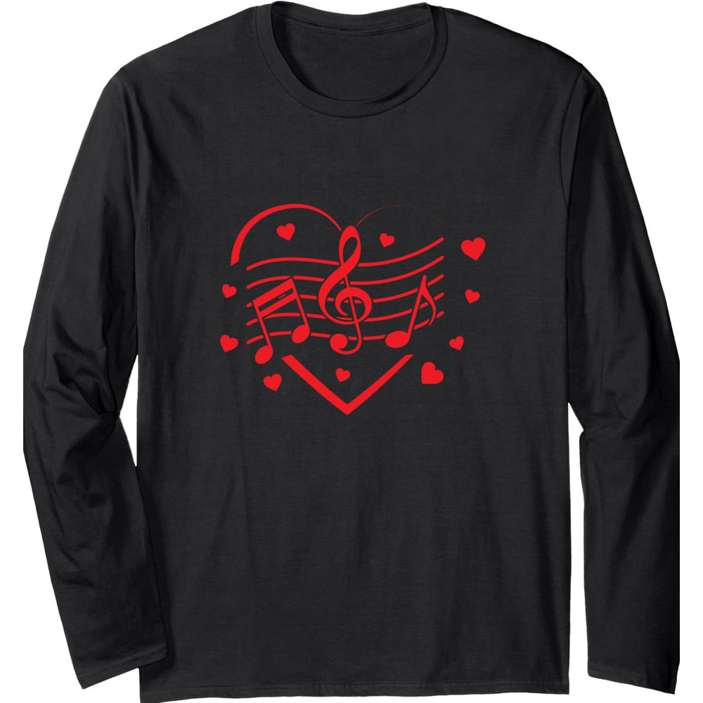 Long Sleeve Shirts for Men sweatshirt Music Lover Quote Love Musician Funny Gift Long Sleeve T-Shirt T shirt Tee Streetwear Casual tops clothes