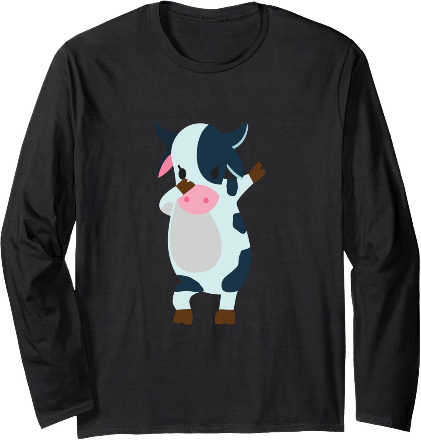Long Sleeve Shirts for Men sweatshirt Cute Cow Cartoon Funny Cow Lover Gift Idea Long Sleeve Tee Streetwear Casual tops clothes fashion cool