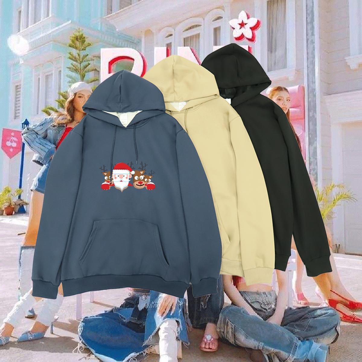 2024 Hoodie Customized Print High Quality Women Tops Hoodie Top Hoodie Drawstring Long Sleeve Casual Beach Warm Fleece