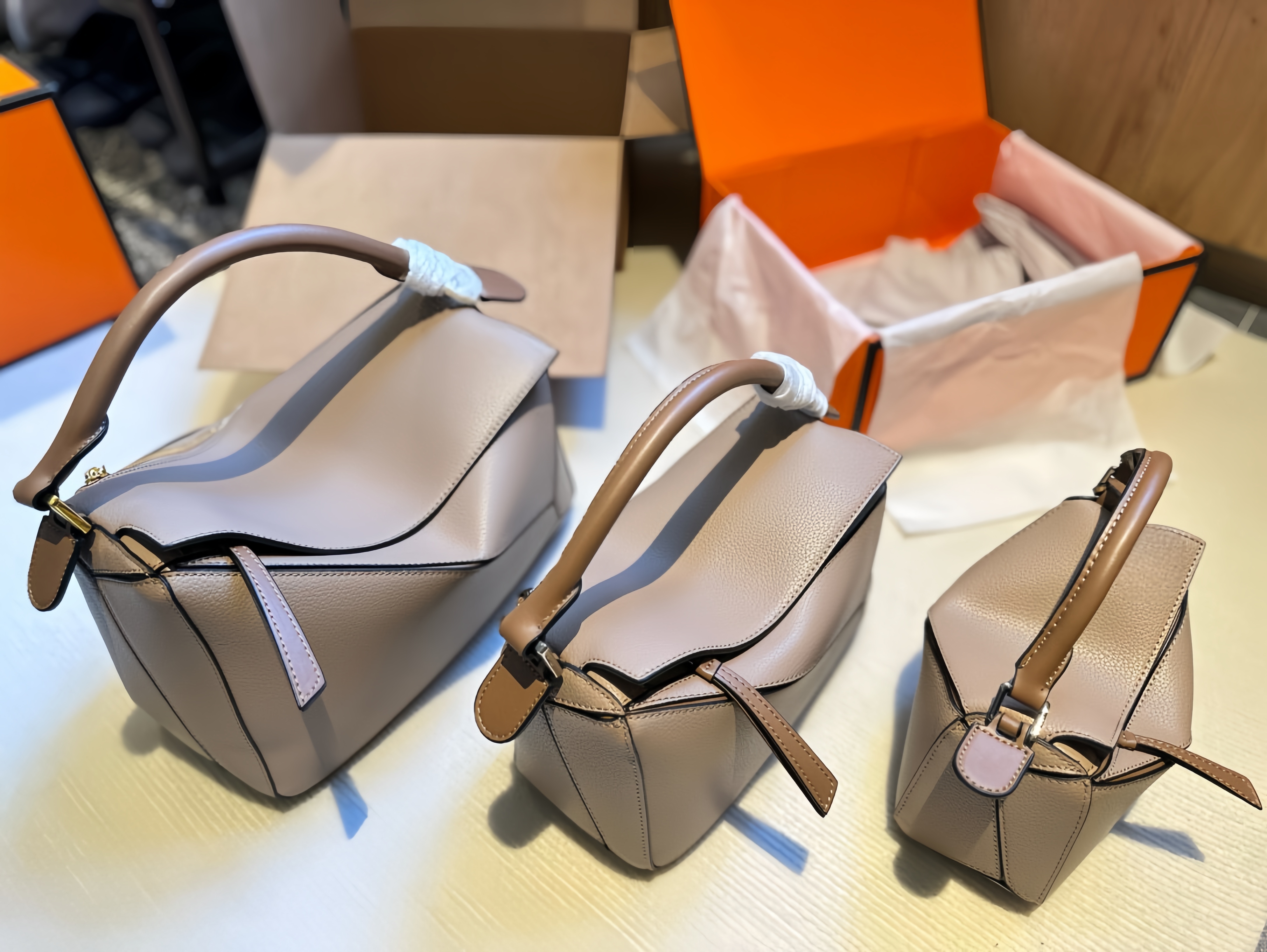 Luxury Fashion Puzz Shoulder Bags womens totes 3 Size 30CM 24CM 19CM Designer Handbags For Mens Cross Body Purses Geometry Crossbody Bag 2023 High quality