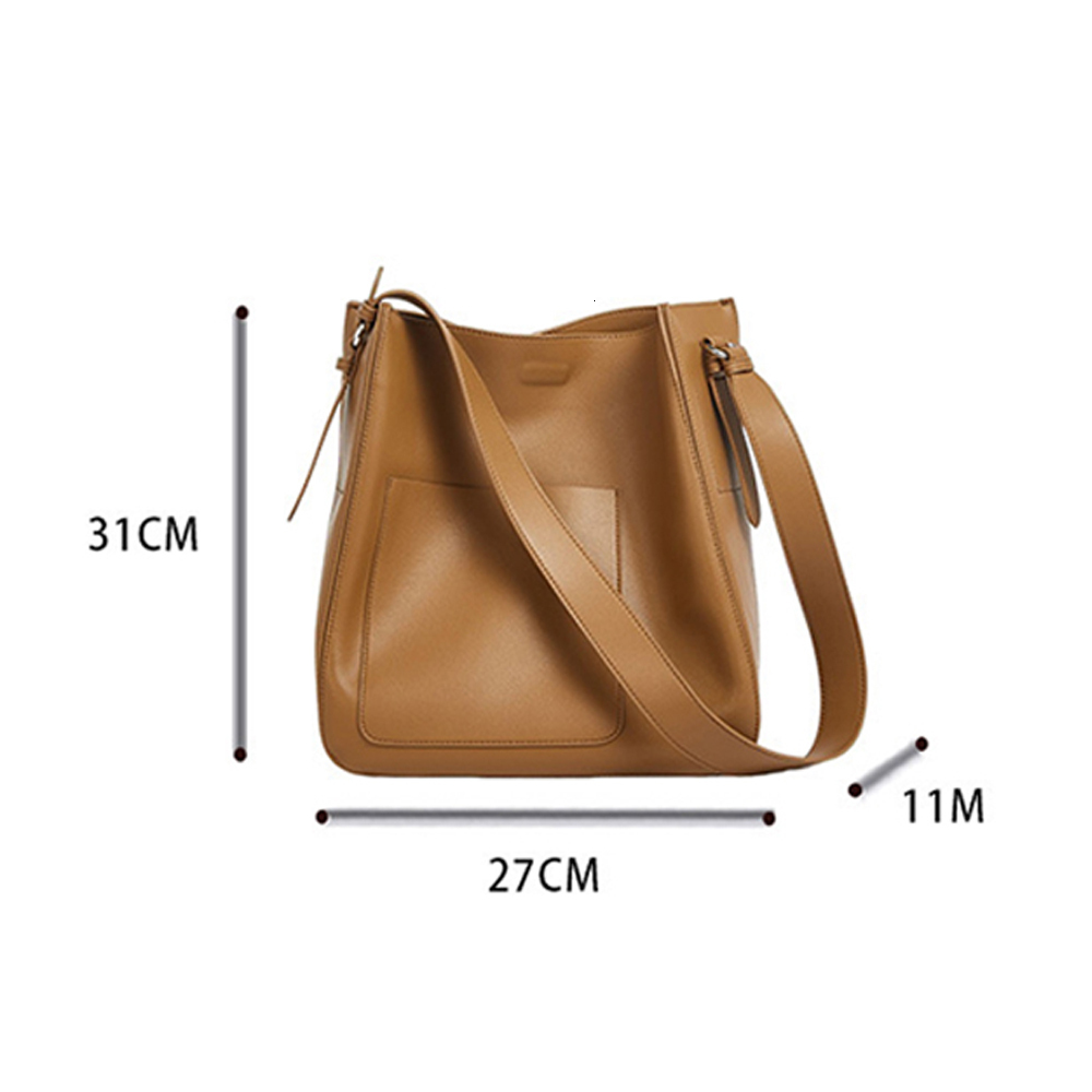 2024 New Arrival Split Leather Causal Single Strap Shoulder Large Capacity Designer Bucket Tote Bags dddmymoon