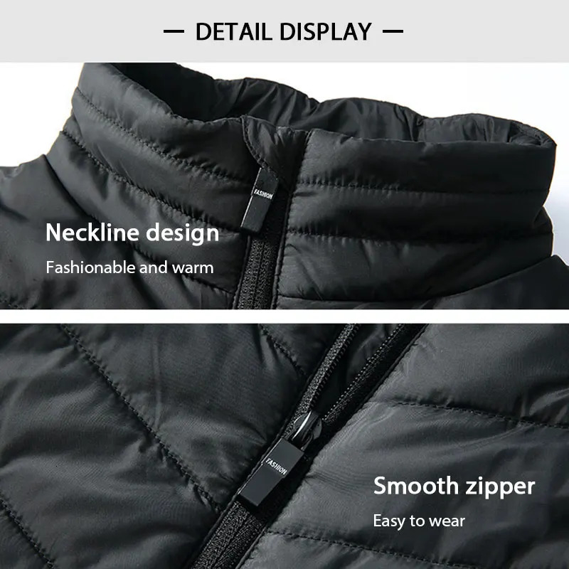 Winter USB Electric Heating Tank Top Sleeveless Warm Jacket Unisex Super Large S-8XL Outdoor 241111