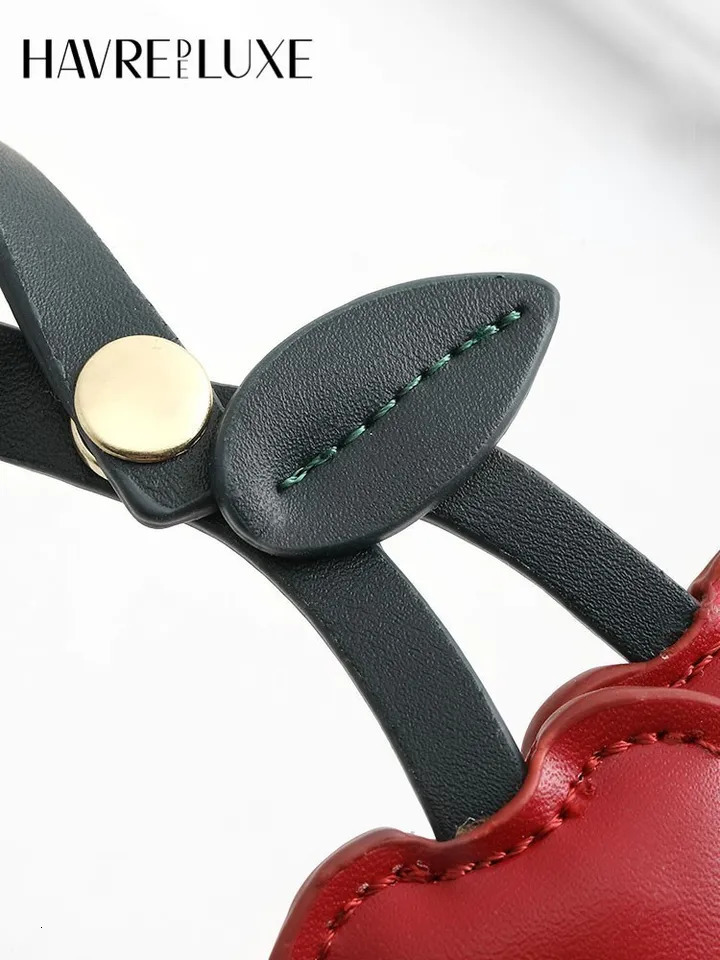 Bag Charm Accessories Handbag Pendant Cherry Creative Cherry Keychain School Bag Love Leather Handbag Accessories 241115