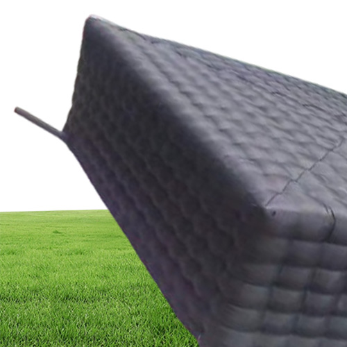 New arriver black 8x8x38m black cube tent inflatable cubic marquee house square party cinema building customized