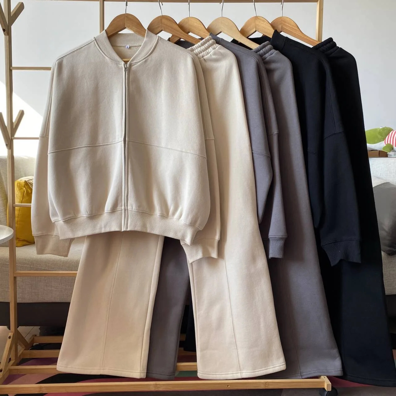 TRAF ZR Zipper Cardigan Sets To Dress Woman Tracksuit Suits Fall Outfit Baggy Pants Clothing Long Sleeve Sportswear 240402