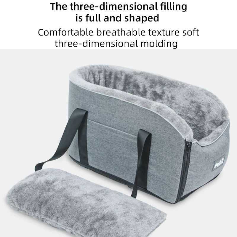 Dog Car Seat Covers Travel Pet Puppy Dog Car Seat Basket Booster Center Consol Bag Central Control Nonslip Carriers Safe Cats Hammock Pets Carrier z24