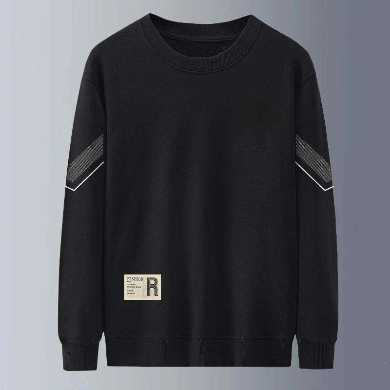 Sweatshirt Spring And 2024 Youth Long Sleeved Men's Jacket New Round Neck Loose Autumn Hooded Top