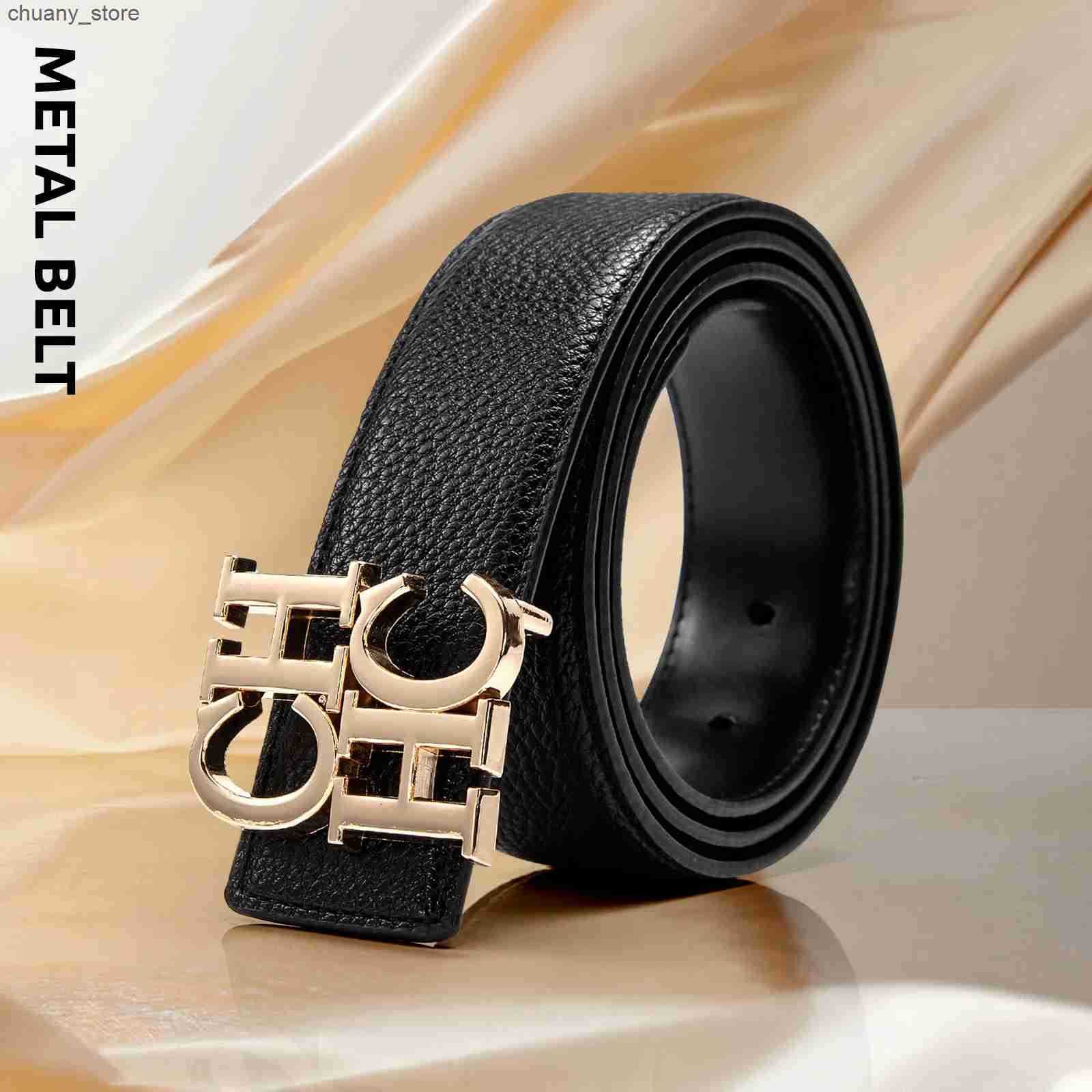 Belts CHCH Mens Leather Belts Brand Cowskin Belt Top Quality Men Belt Luxury Designer Leather Belts Metal Buckle Male belts 3.8CM L240910