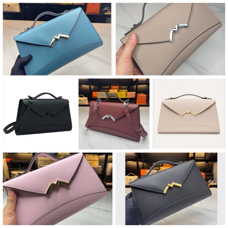 Gabrielle pm fashionable letter logo casual Joker detachable adjustable shoulder strap silver buckle opening and closing leather fashion shoulder slung handbag