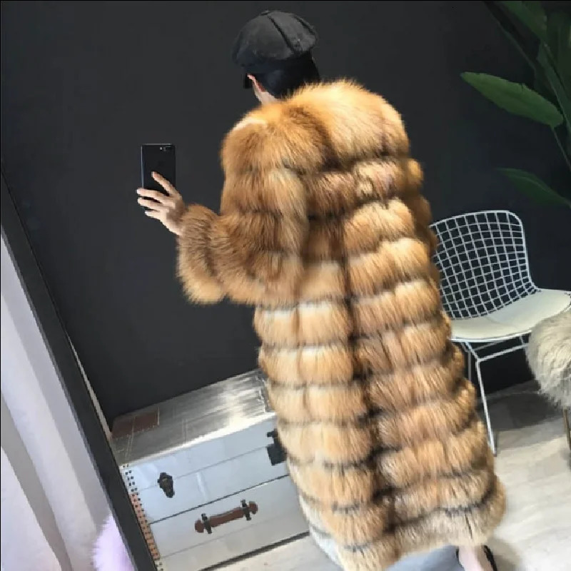 Natural Fur Silver Coat Womens Short Winter Beautiful 100 Real Red Genuine Leather Keep Warm Fashion 241115