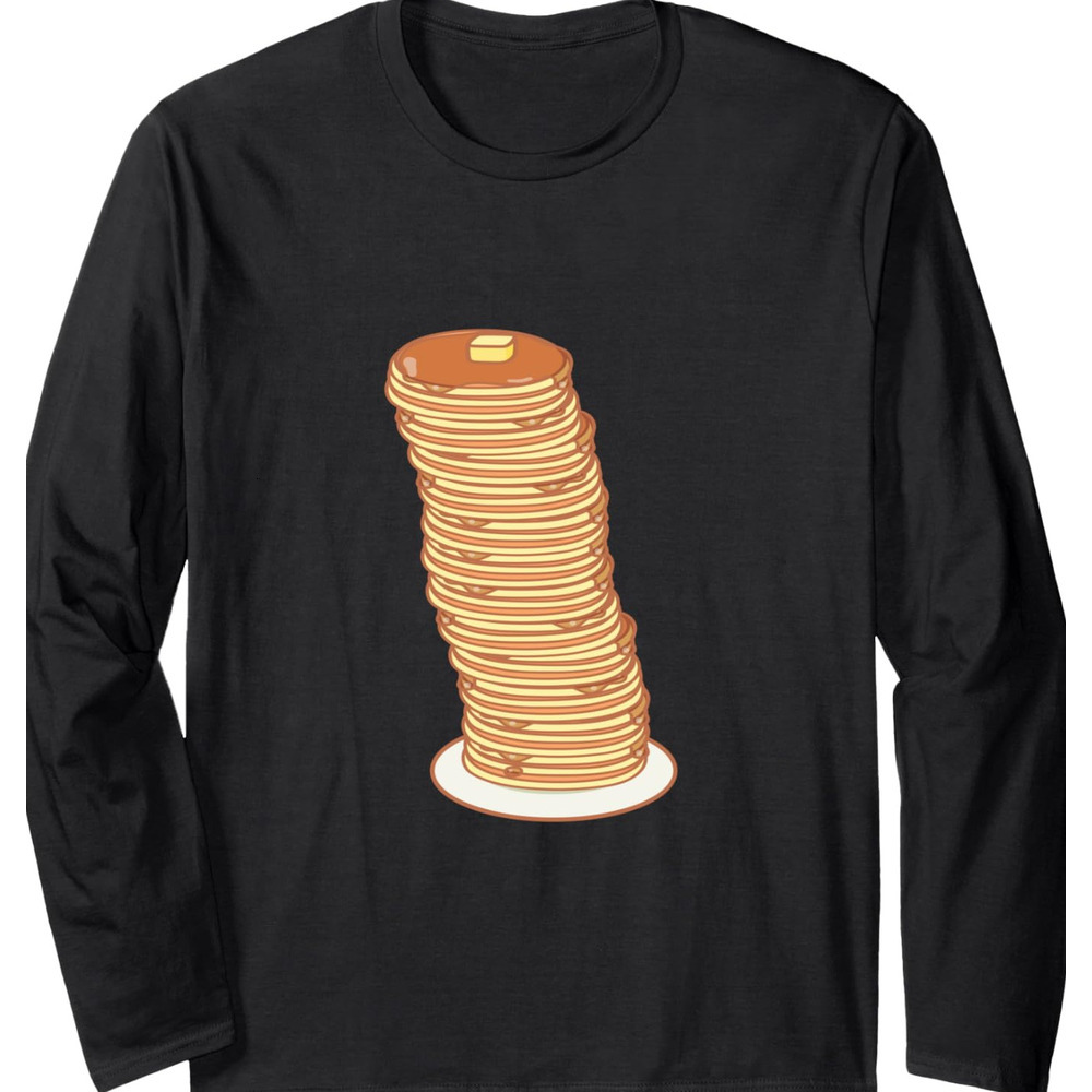 Long Sleeve Shirts for Men sweatshirt Funny Pancakes Gift For Breakfast Lovers Long Sleeve T-Shirt T shirt Tee Streetwear Casual tops clothes