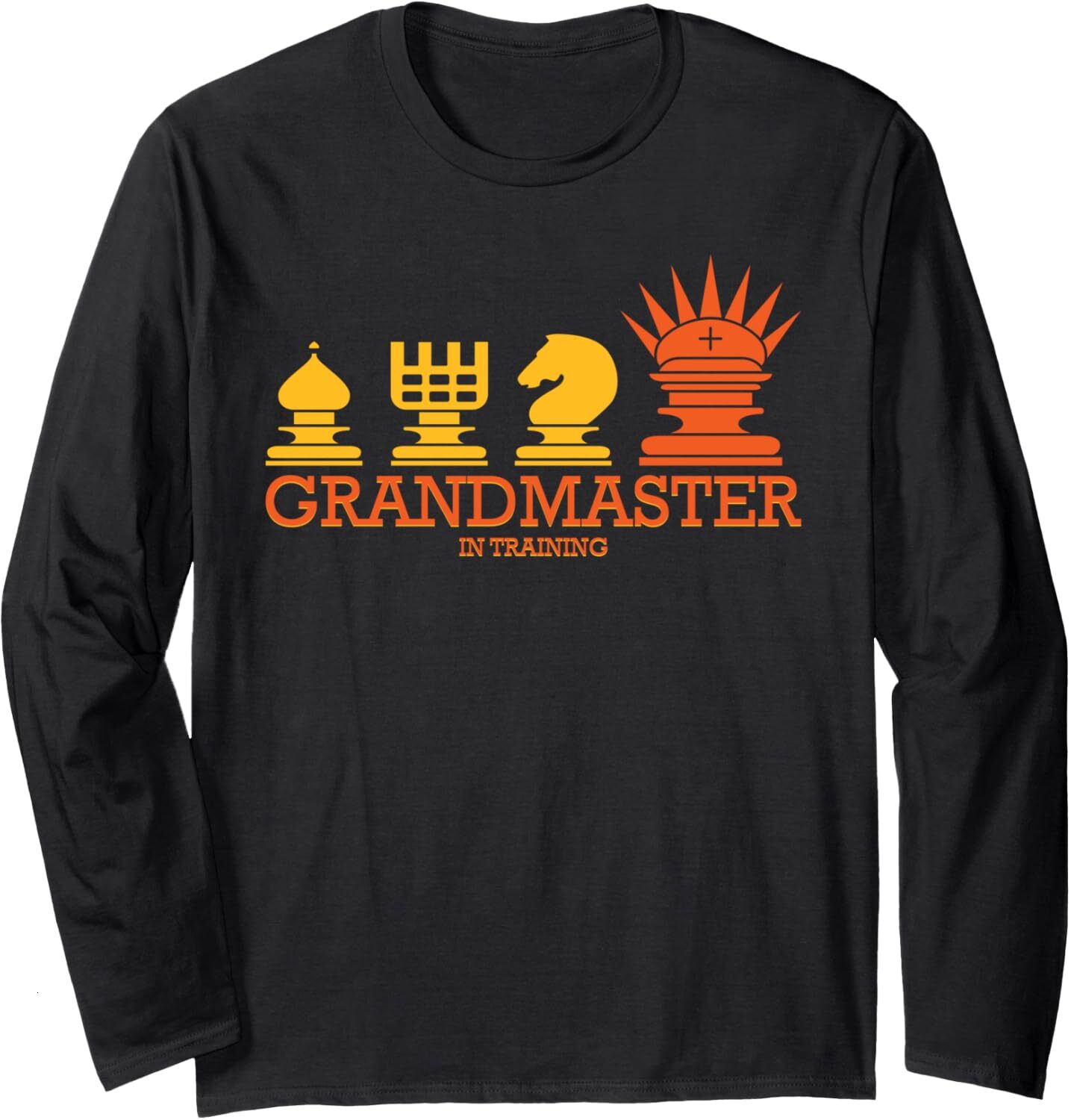 Long Sleeve Shirts for Men sweatshirt Grandmaster In Training Chess Player Funny Gift Long Sleeve T-Shirt T shirt Tee Streetwear Casual tops clothes
