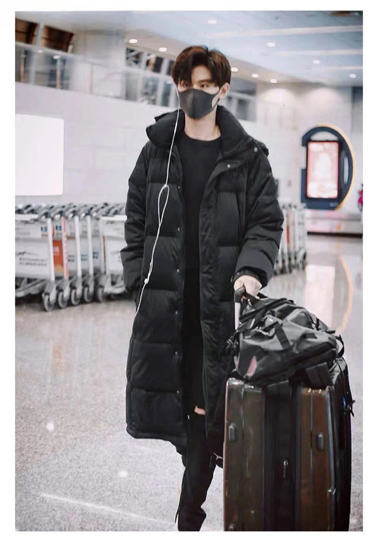 Hooded Coat For Women Autumn Warm Thick Long Puffer Winter Ladies Down Jackets Couple Models Men And Parka Quilte L50 241115