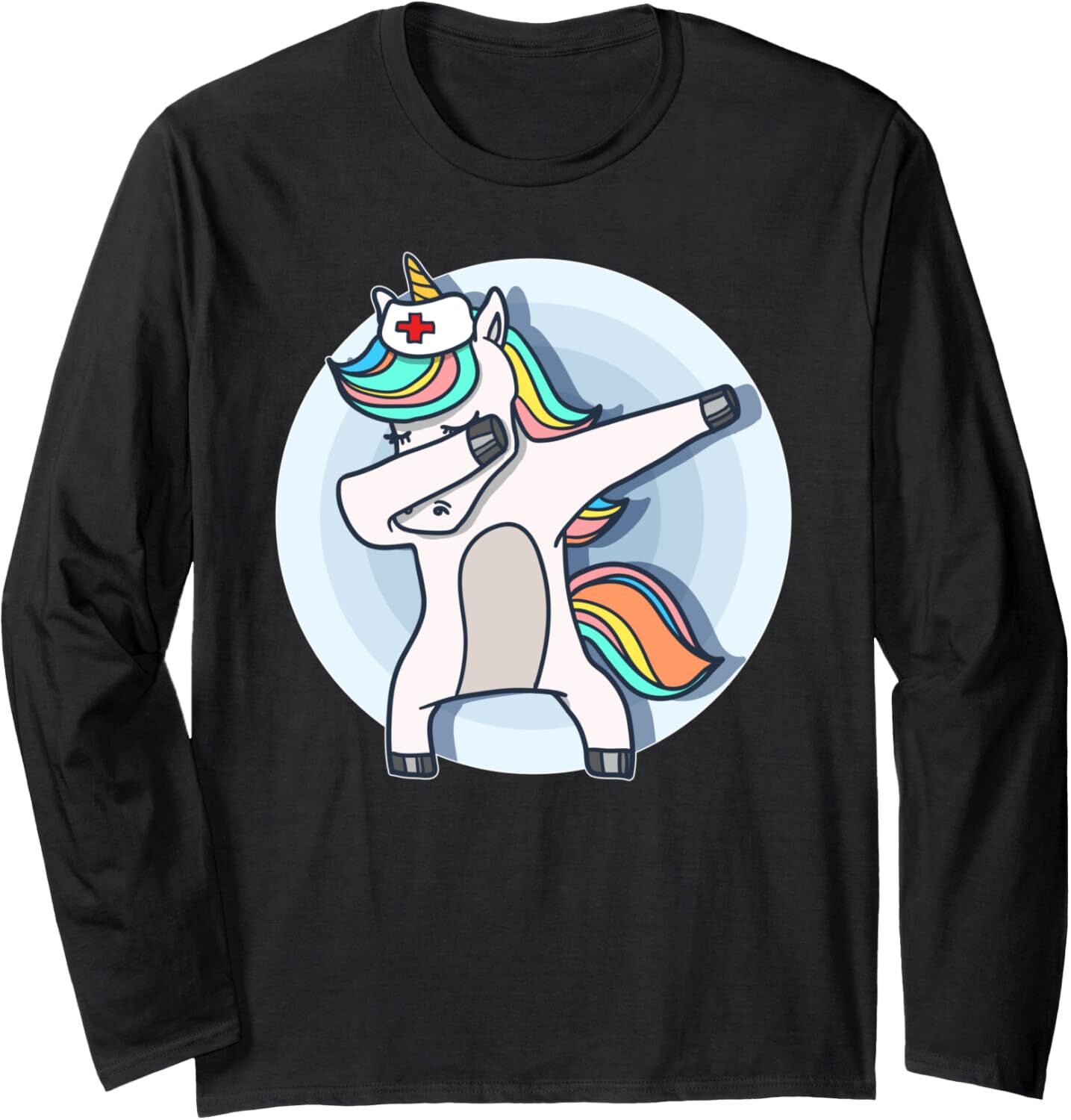 Long Sleeve Shirts for Men sweatshirt Scientist Unicorn Dab Dance Funny Science Lover Gift Long Sleeve Tee Streetwear Casual tops clothes fashion