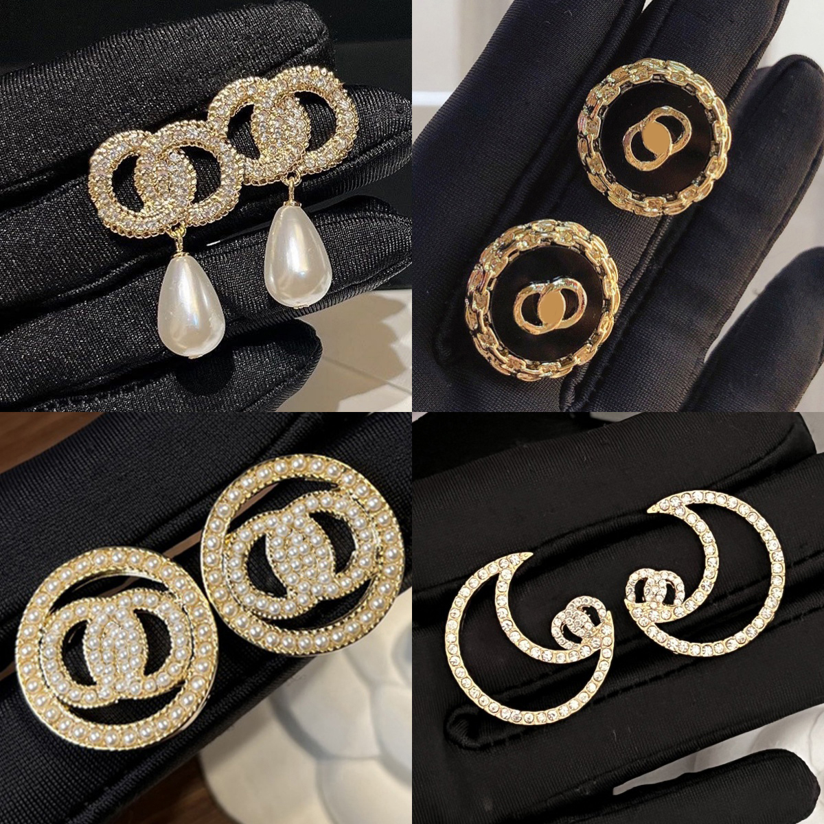 Designer Earrings Letter Studs Stainless Steel Women 925 Silver Earring Womens Christmas Gifts Tidal Design High Quality Jewelry