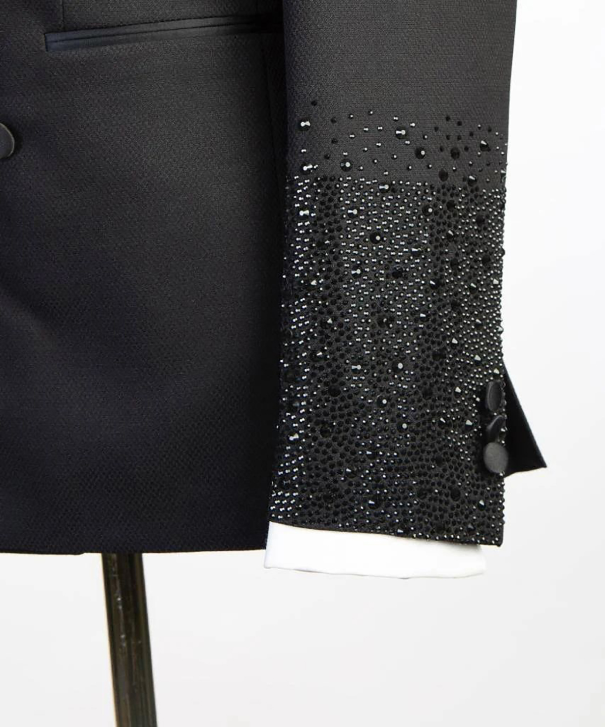 Handsome Men's Tuxedos Peaked Lapel Double Breasted Only One Jacket Pearls Groom Prom Party Wedding Birthday Blazer Plus Size Suits Coat Custom M