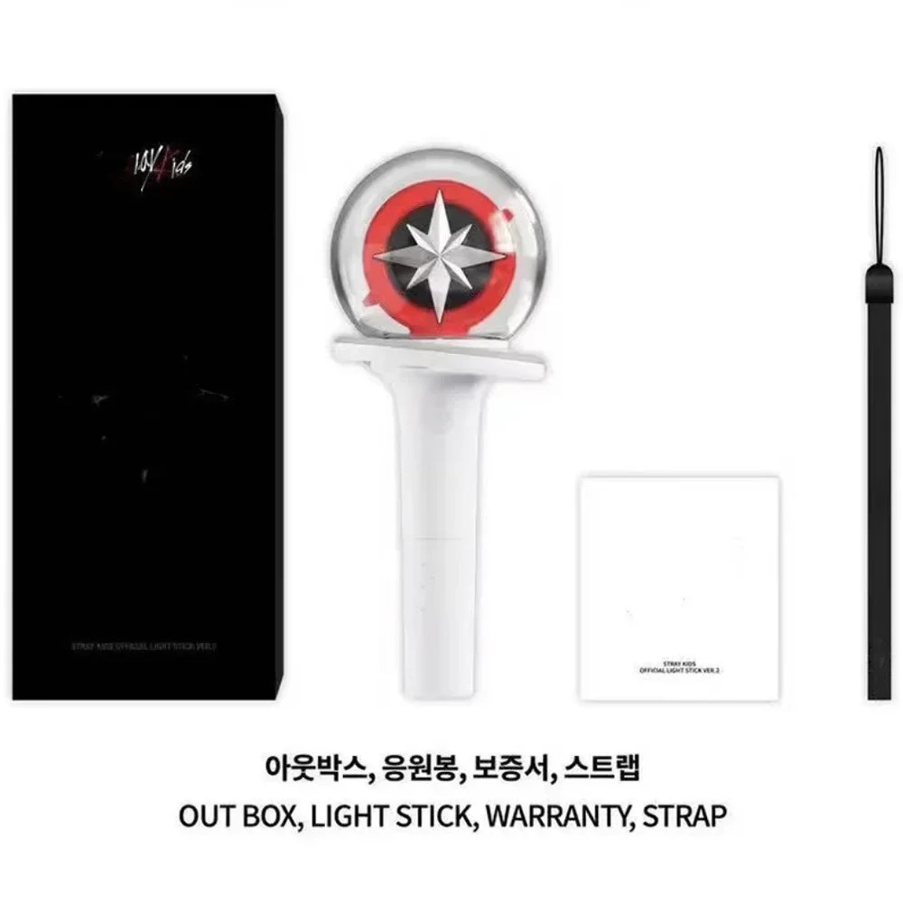 Kpop Straykidss Lightstick Ver.2 With Bluetooth Support Glow Hand Lamp Party Concert Ver.1 Light Stick Fans Collection Toys 240410