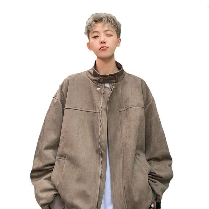 Autumn/Winter American Vintage Deer Skin Velvet For Men, Spring/Autumn, High End, Rascal And Handsome, Casual, Loose Collar Jacket