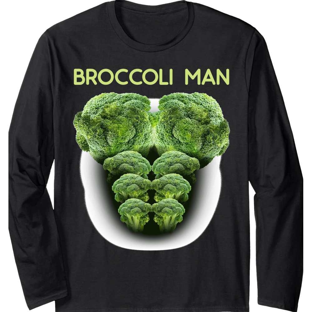 Long Sleeve Shirts for Men sweatshirt Broccoli Man Funny Food Vegan Vegetables Lover Gift Long Sleeve Tee Streetwear Casual tops clothes fashion