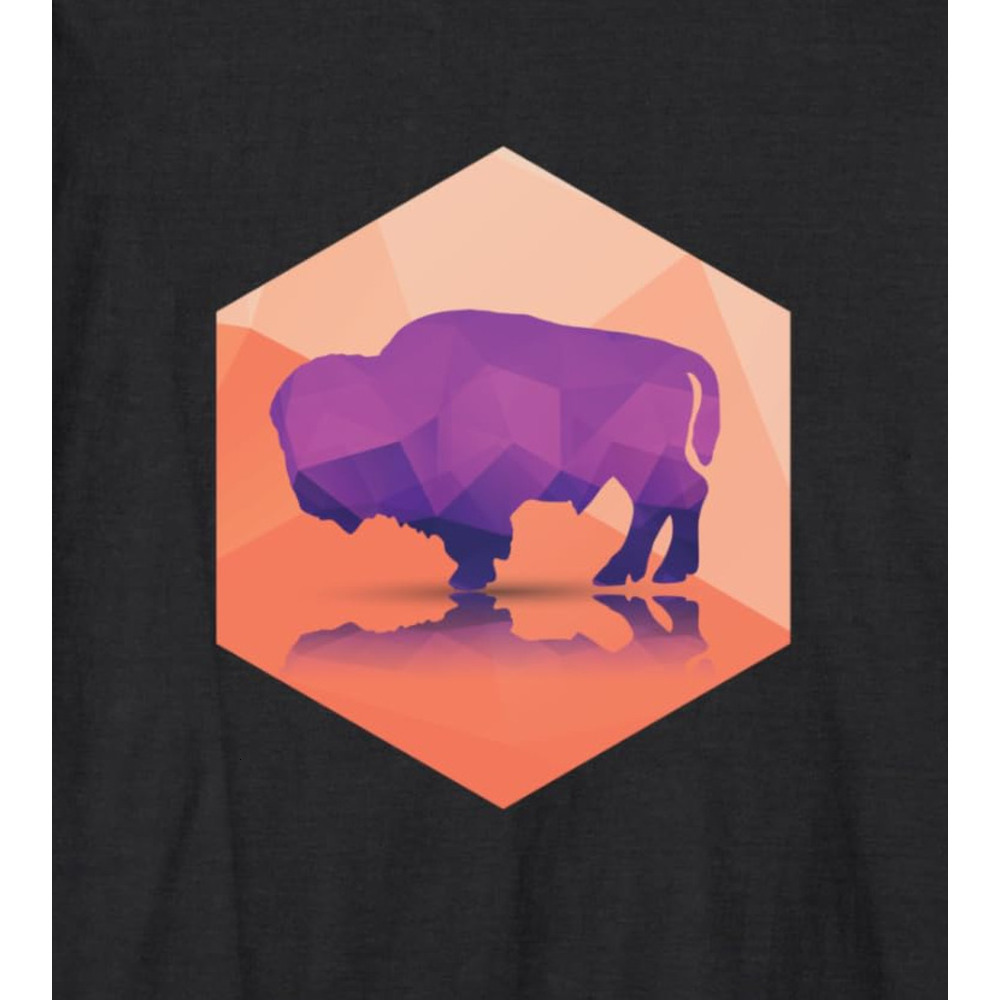 Long Sleeve Shirts for Men sweatshirt Buffalo Spirit Animal Purple Bison Ranch Gift Long Sleeve Tee Streetwear Casual tops clothes cool fashion
