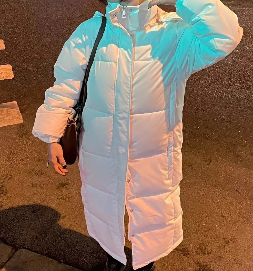 Hooded Coat For Women Autumn Warm Thick Long Puffer Winter Ladies Down Jackets Couple Models Men And Parka Quilte L50 241115
