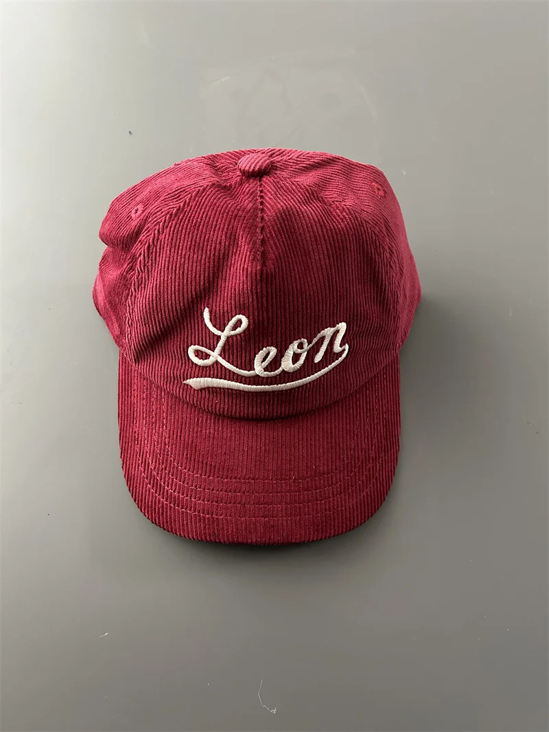 Arrivals y Leon Embroidery Corduroy Mens Womens Hat Cap cap casquette baseball hats Casual #798 241114