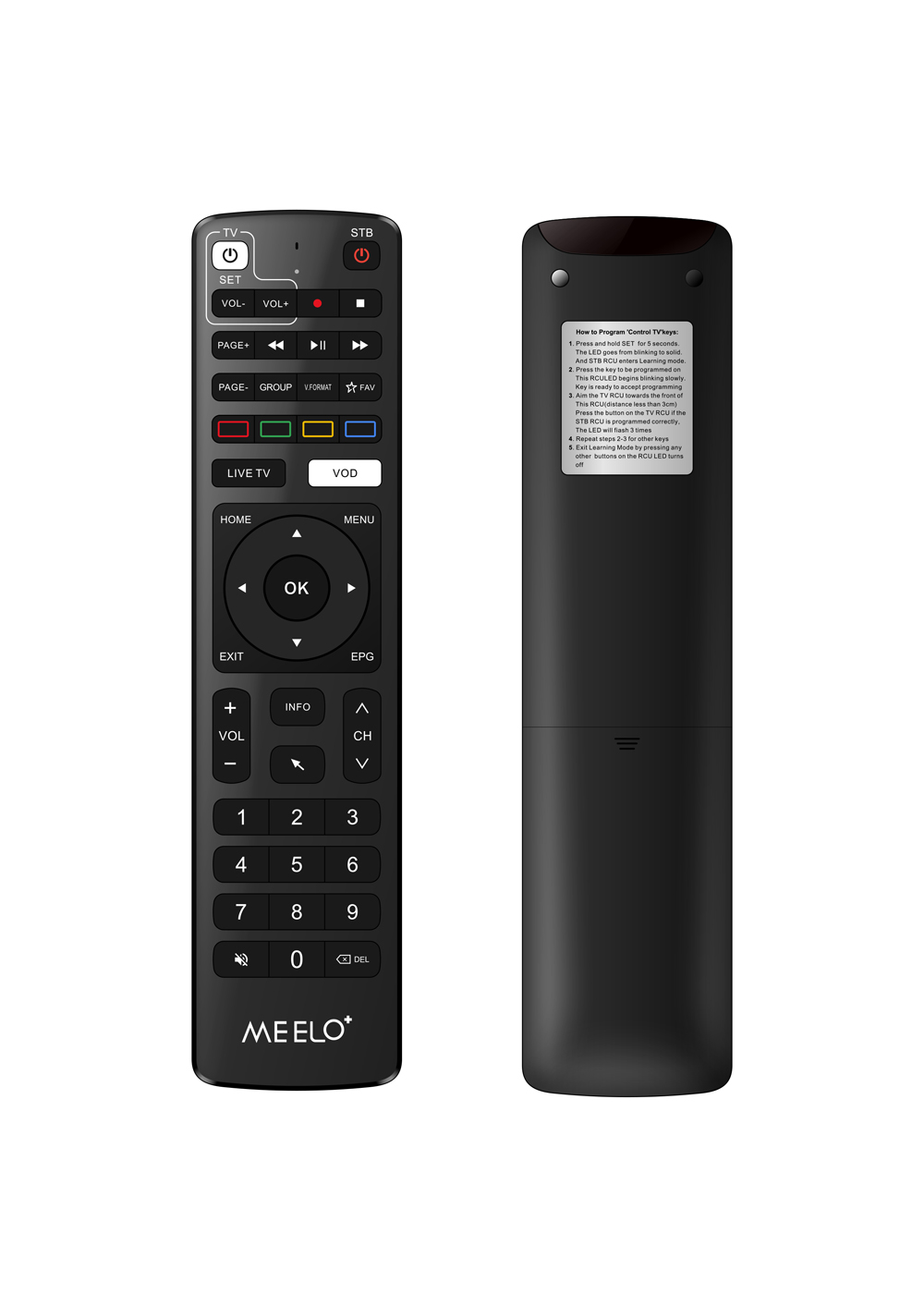New MEELO+ Remote Control Suitable for XTV SE2 Lite DUO XTV Pro Amlogic S905W2 4K TVBOX
