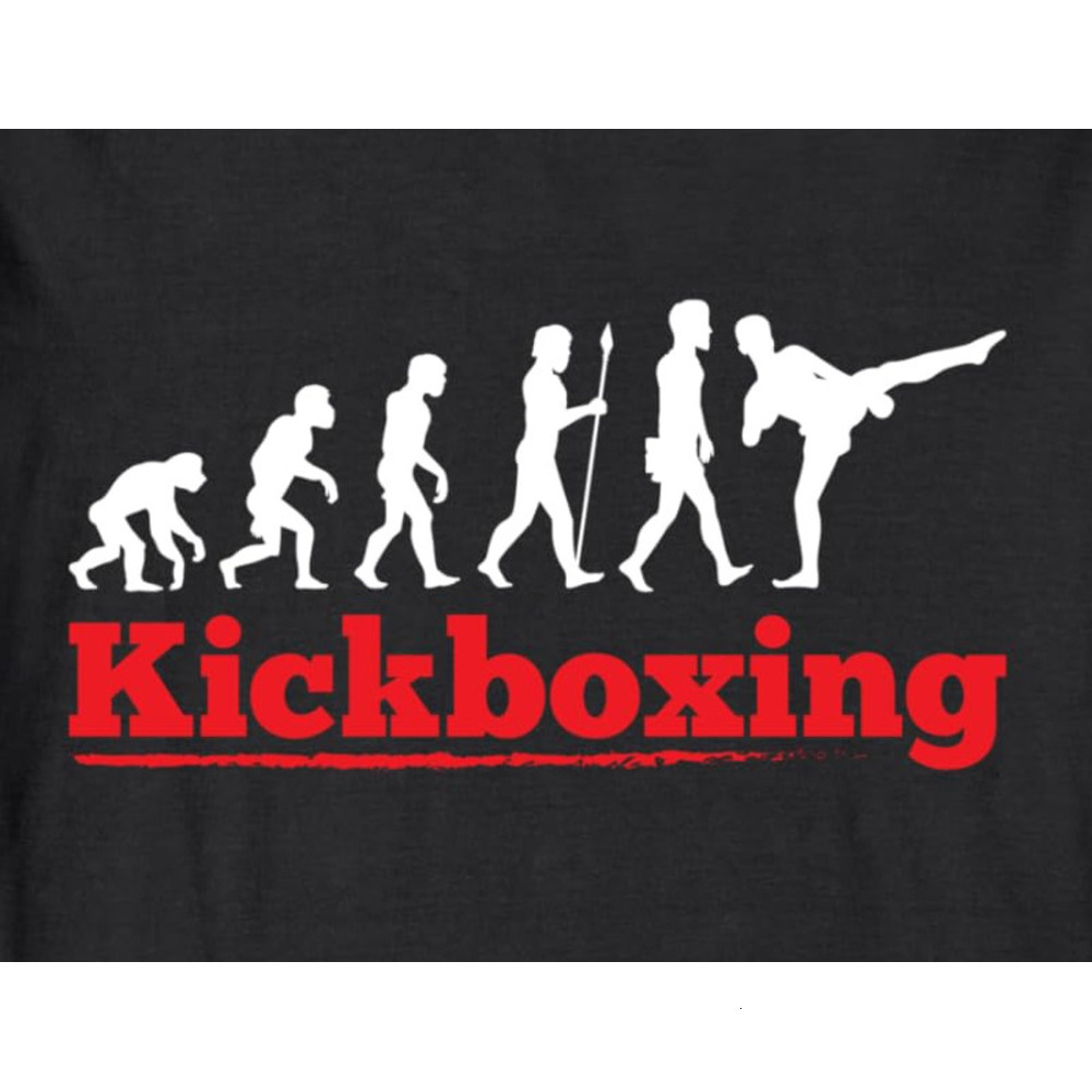Long Sleeve Shirts for Men sweatshirt Kickboxing Evolution Boxing Workout Sport Funny Gift Long Sleeve T-Shirt T shirt Tee Streetwear Casual tops clot