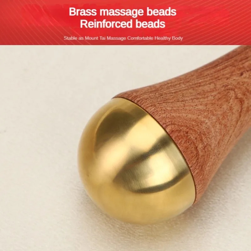 Guasha massage tools Guasha copper wood scraper Kansa hammer and foot massage 241114