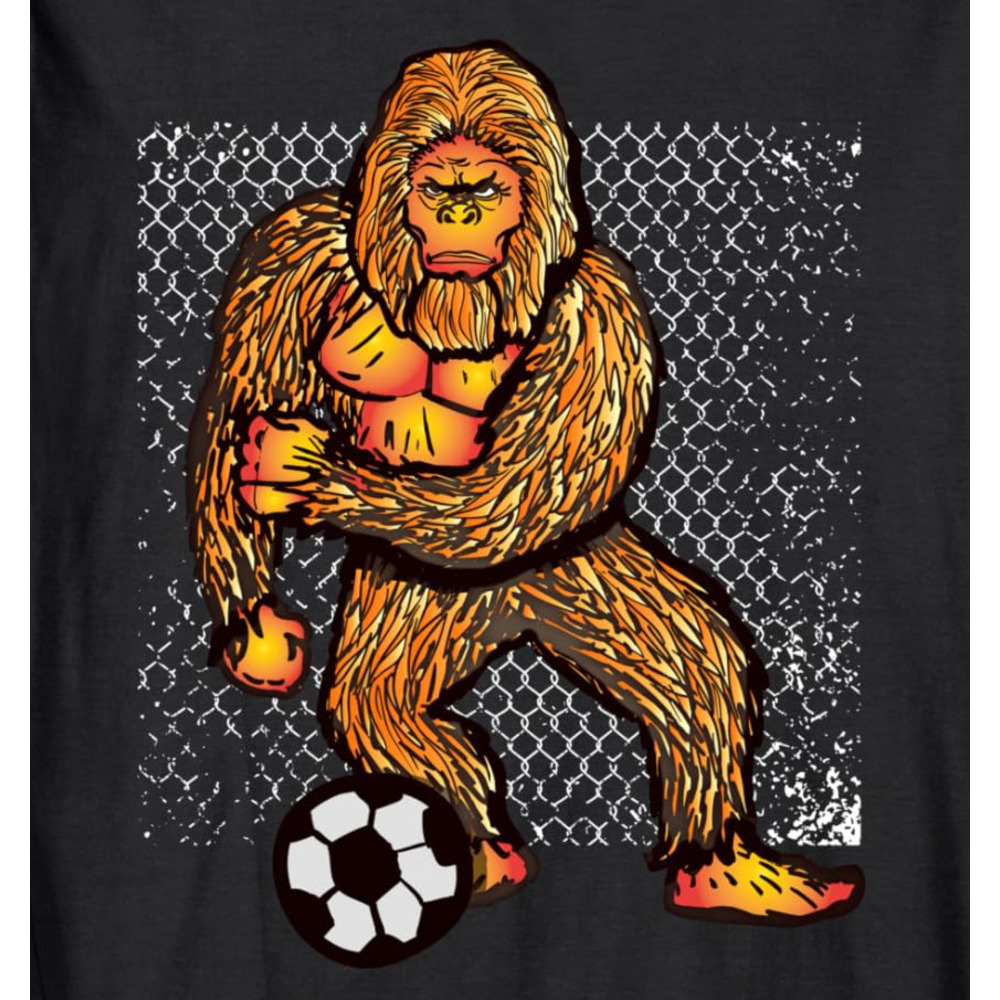 Long Sleeve Shirts for Men sweatshirt Bigfoot Playing Soccer For Soccer Players Funny Gift Long Sleeve T-Shirt T shirt Tee Streetwear Casual tops clot