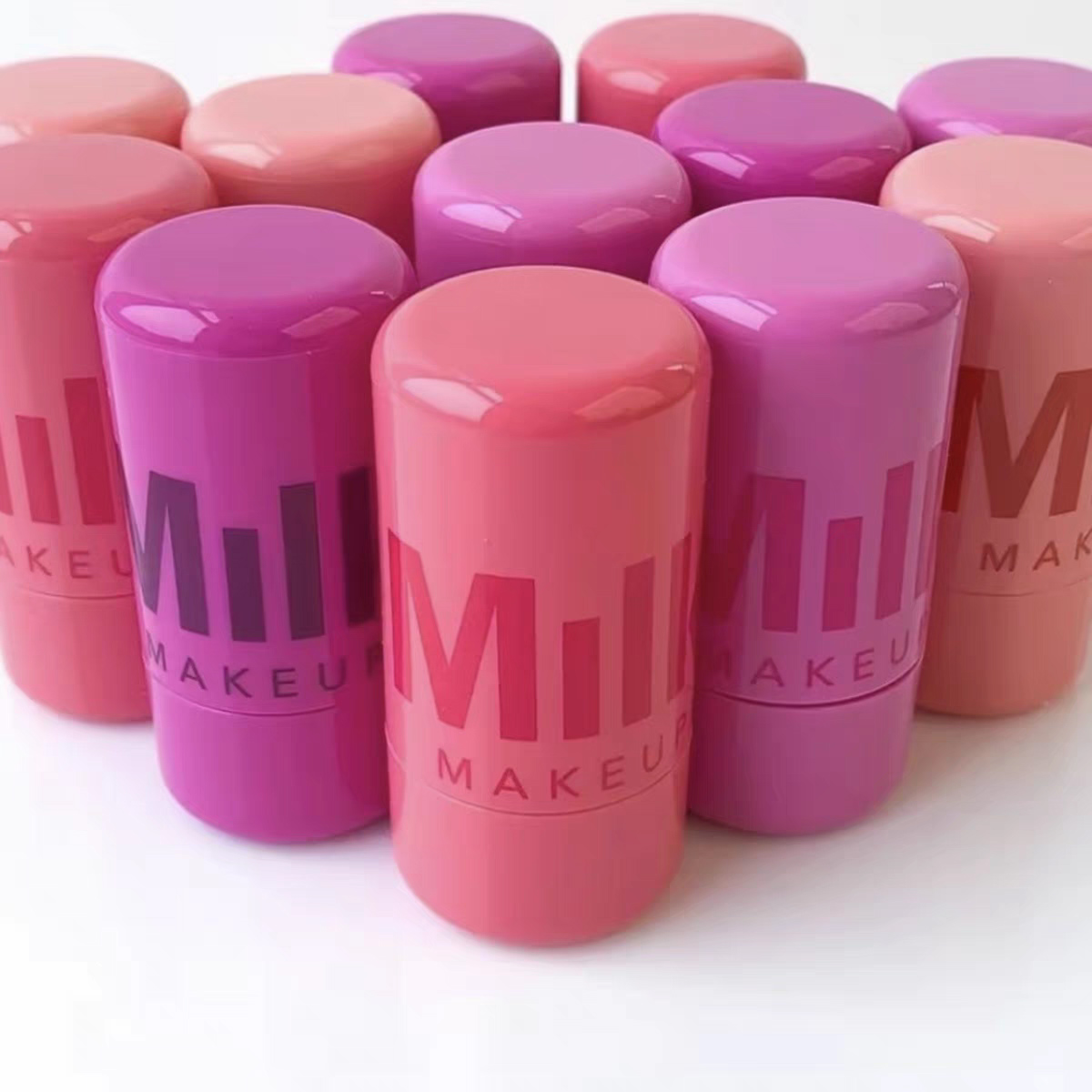 MILK MAKEUP Blush Jelly Lipstick Rouge Cream Stick Face Eye Cheek Blusher Dual-Use Transparent Dye Lip 4 Color Good Quality Fast Free Delivery